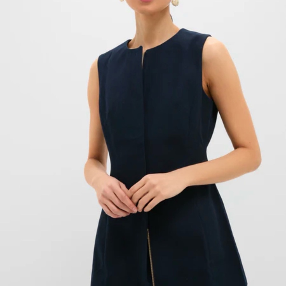 Tuckernuck Navy Rhoda zip tunic size 14 NWT